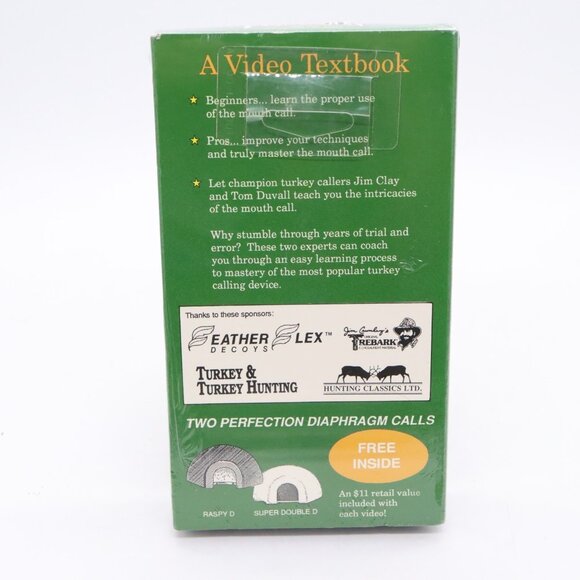 Jim Clay Perfection Turkey Call Video Textbook "The Mouth Yelper" VHS New Sealed - Picture 2 of 6